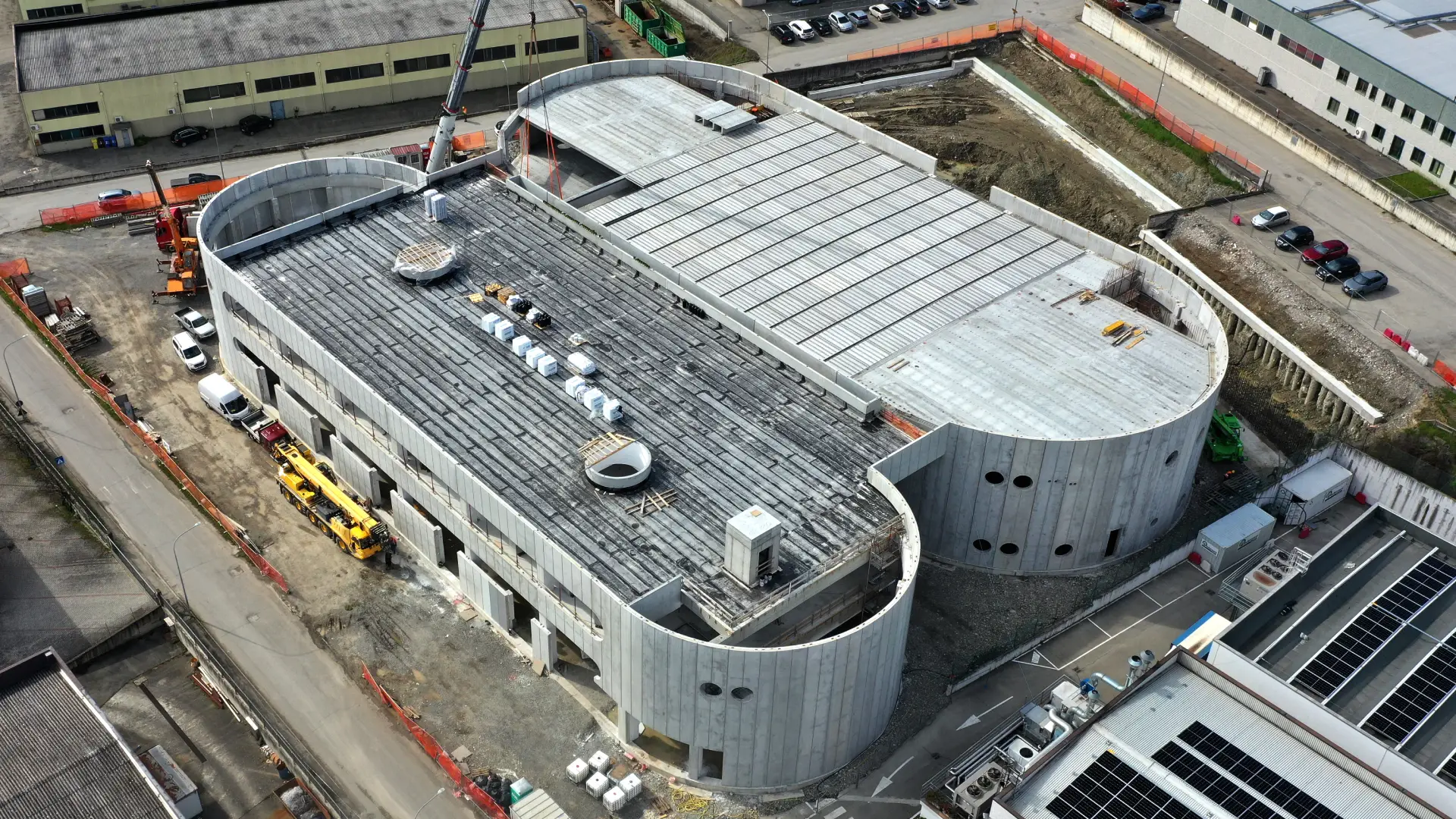 Sistema prefabbricato per insediamento produttivo